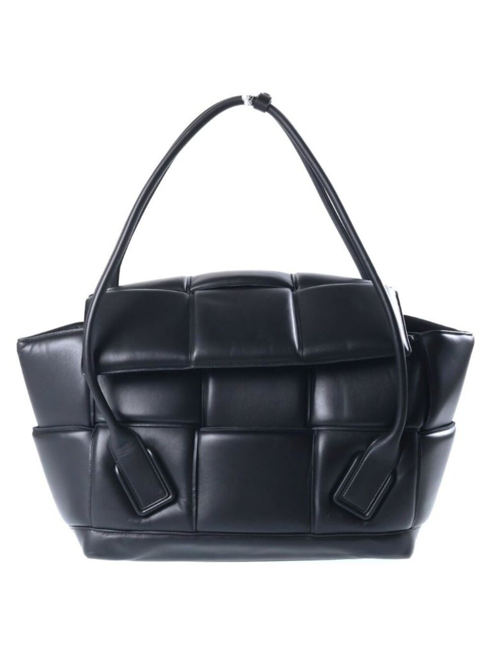 Bottega Veneta the Arco Bag Padded Maxi Intrecciato Large Handbag Black